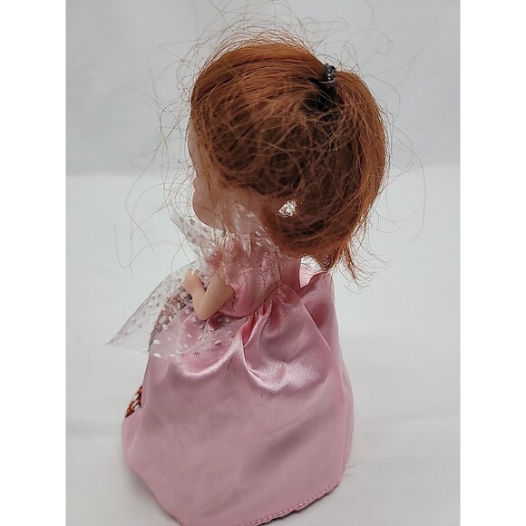 Vintage Cupcake Red Hair Doll Emco  Haschel Toys Pink Dress 6" - Picture 12 of 16